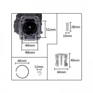CYLINDER & PISTON KIT FOR STIHL MS251 CHAINSAW REPLACEMENT PARTS